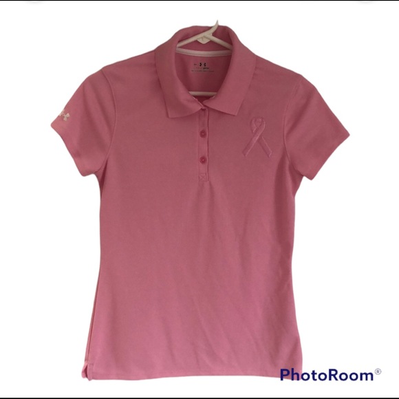 Under Armour Tops - UA Womens Pink Ribbon Polo
